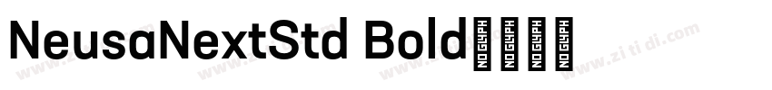 NeusaNextStd Bold字体转换